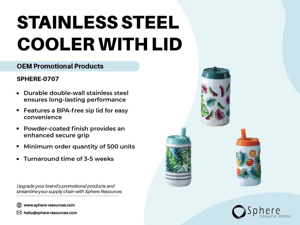 STAINLESS STEEL COOLER WITH LID Social Graphic