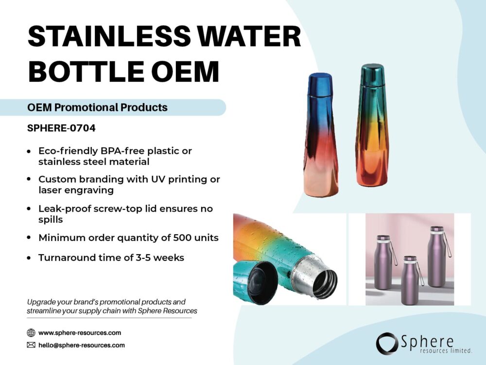 STAINLESS WATER BOTTLE OEM Social Graphic