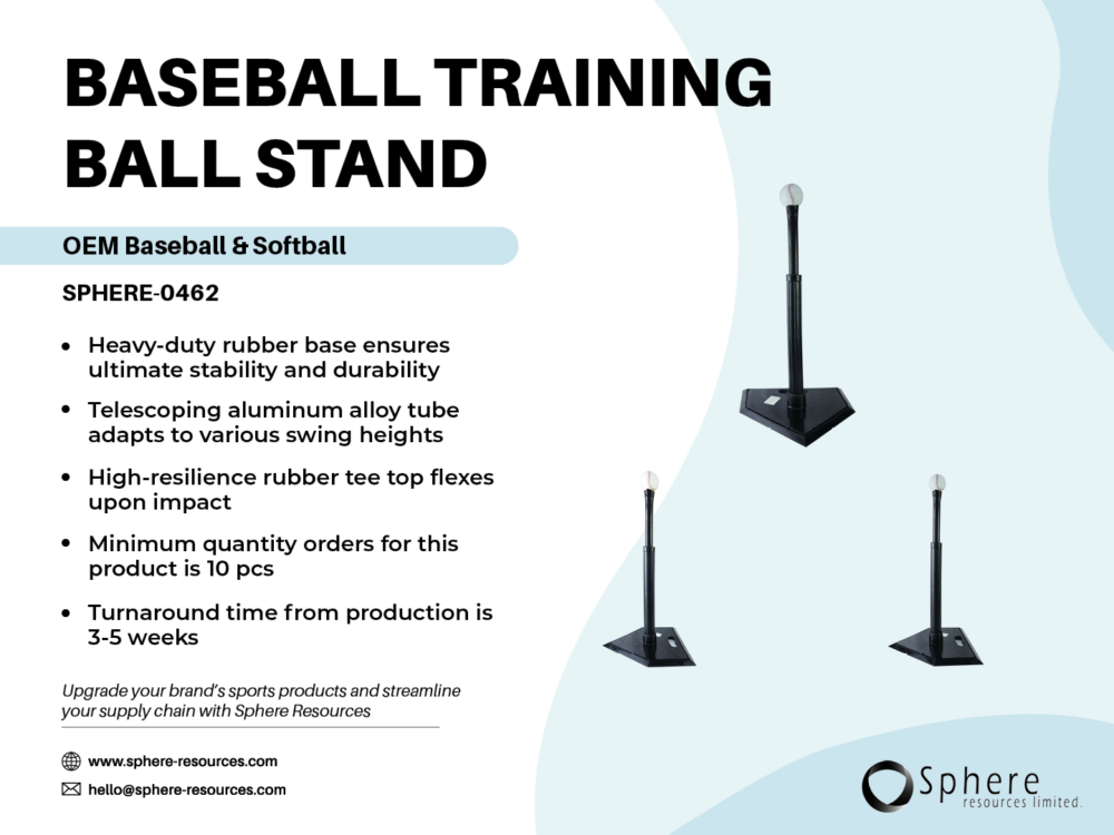 BASEBALL TRAINING BALL STAND SOCIAL GRAPHIC