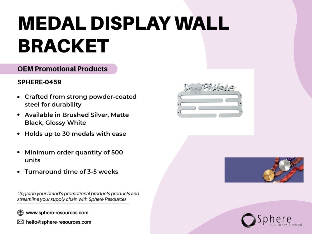 MEDAL DISPLAY WALL BRACKET SOCIAL GRAPHIC