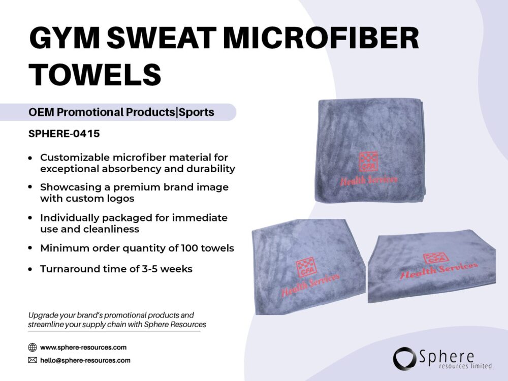 GYM SWEAT MICROFIBER TOWELS SOCIAL GRAPHIC