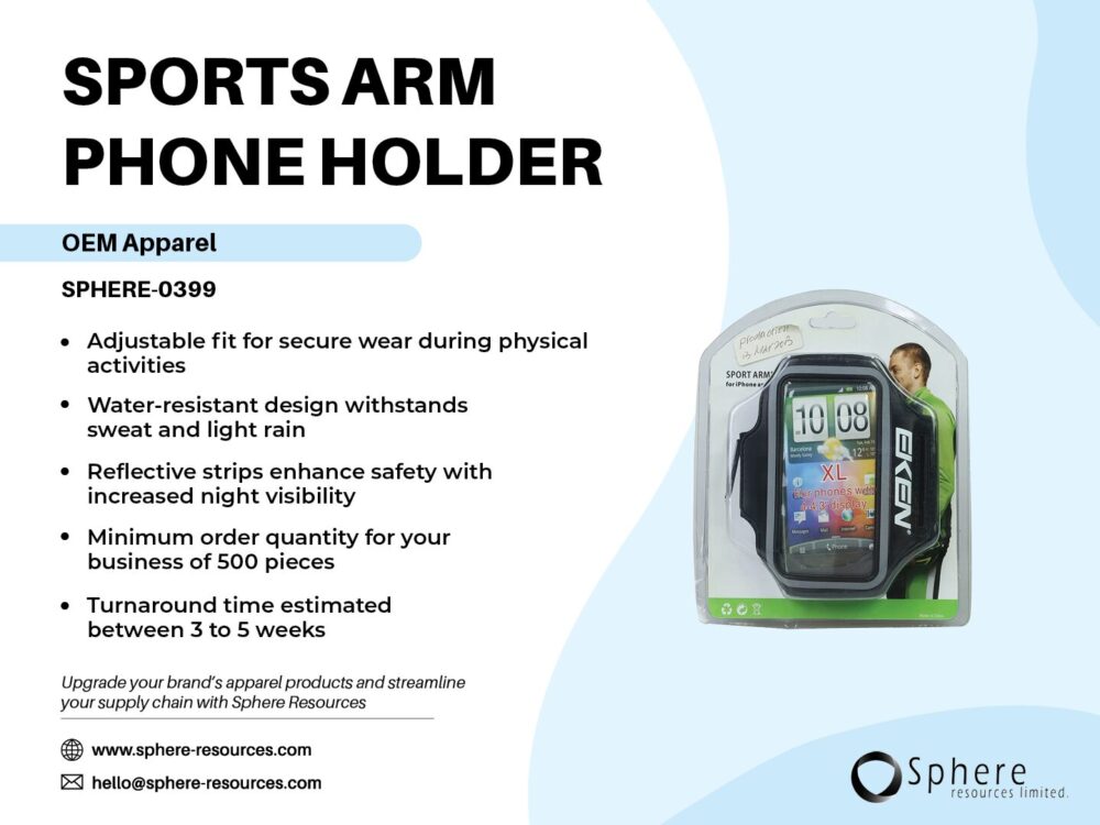 SPORTS ARM PHONE HOLDER SOCIAL GRAPHIC