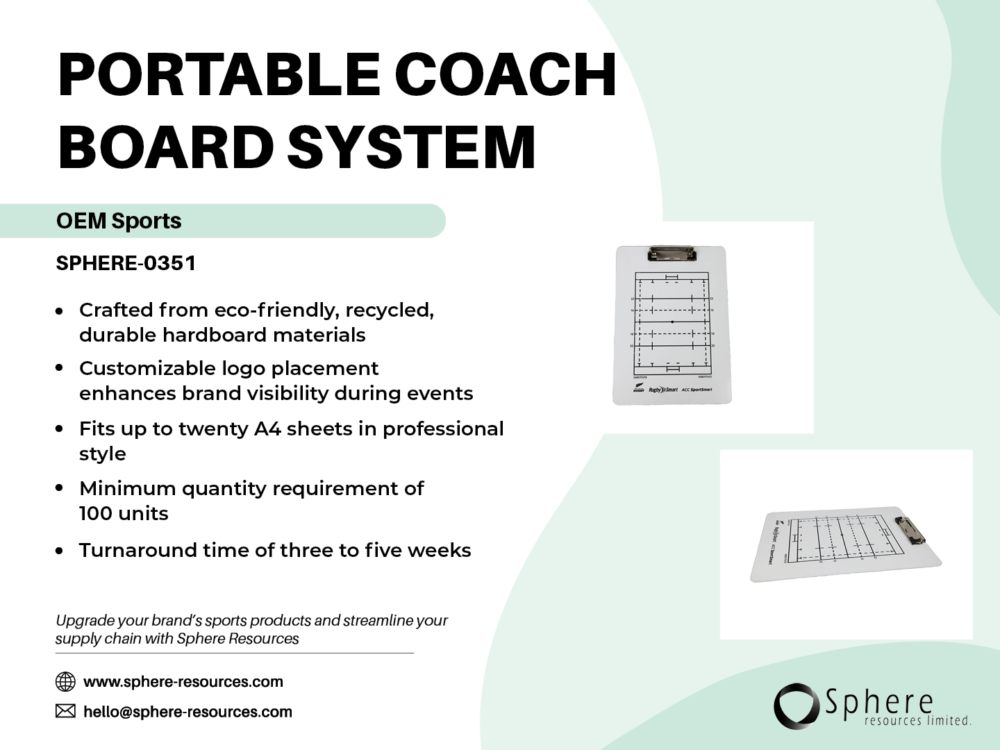PORTABLE COACH BOARD SYSTEM SOCIAL GRAPHIC