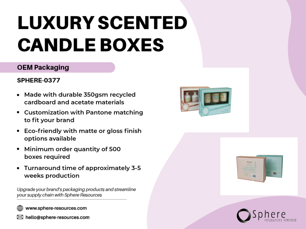 LUXURY SCENTED CANDLE BOXES SOCIAL GRAPHIC