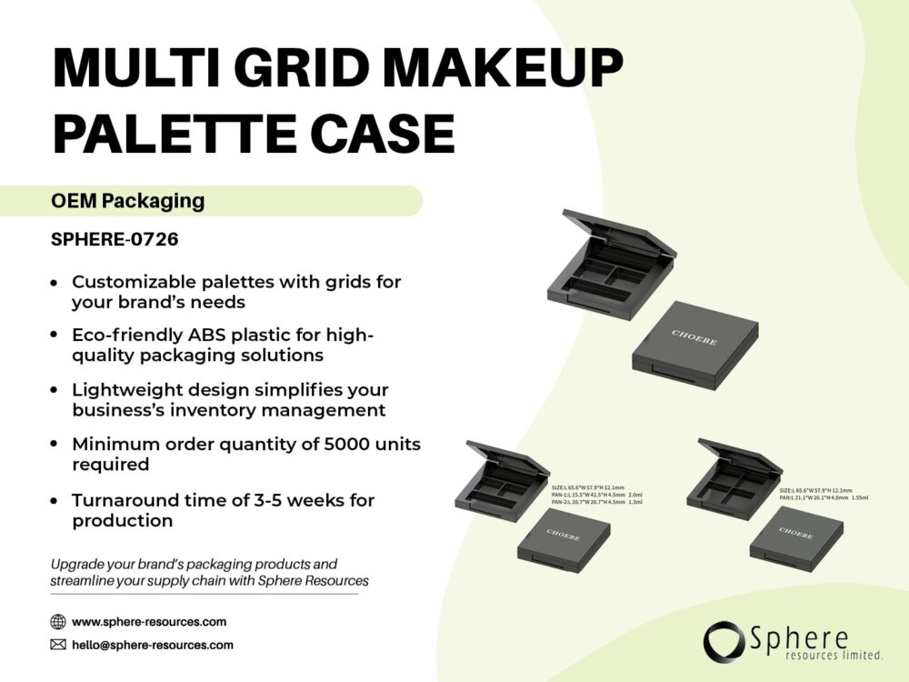 MULTI GRID MAKEUP PALETTE CASE Social Graphic