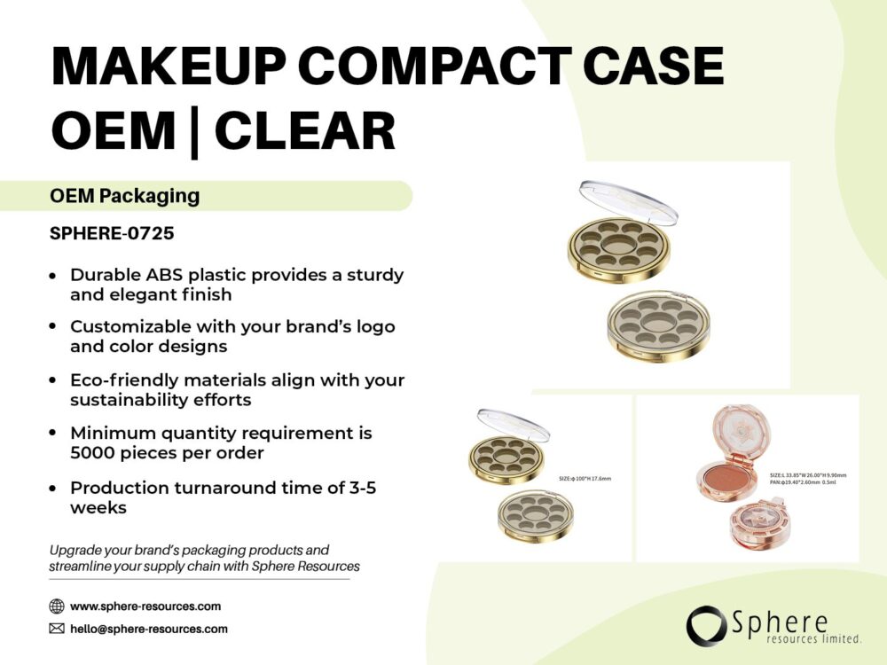 MAKEUP COMPACT CASE OEM | CLEAR Social Graphic
