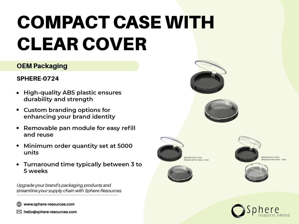 COMPACT CASE WITH CLEAR COVER Social Graphic