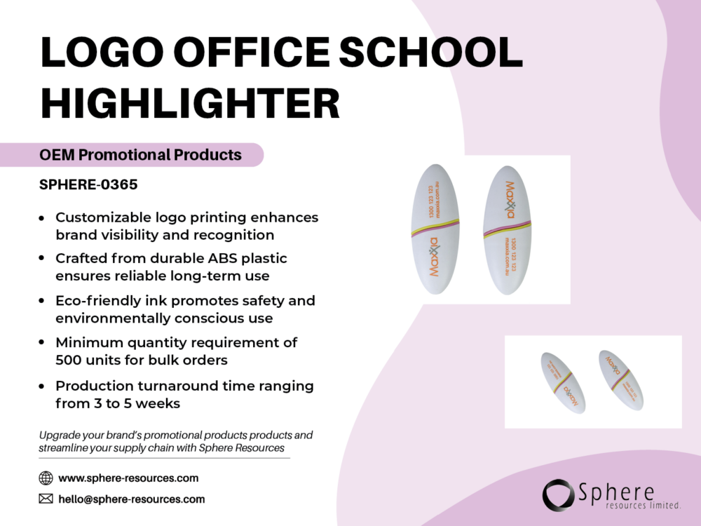 LOGO OFFICE SCHOOL HIGHLIGHTER SOCIAL GRAPHIC