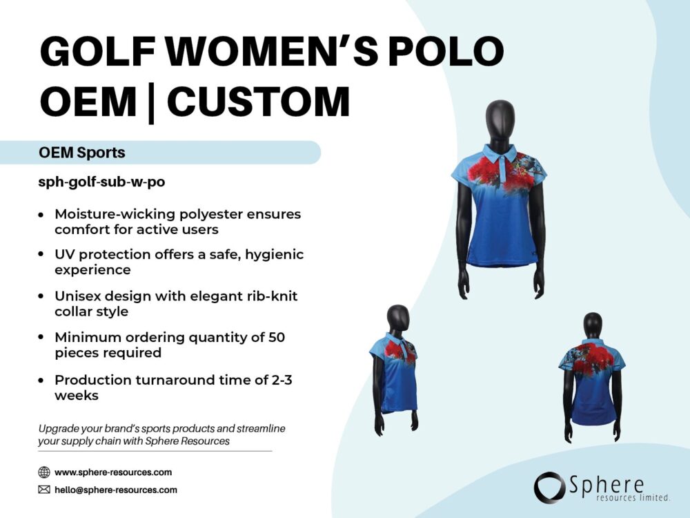 GOLF WOMEN'S POLO OEM I CUSTOM social graphic