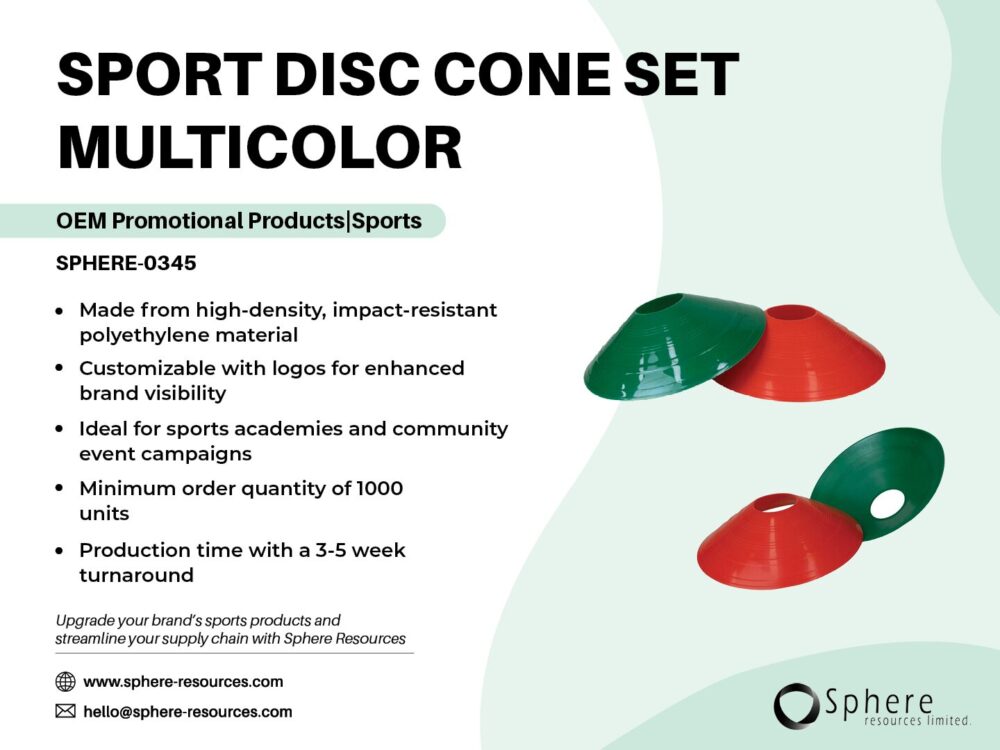 SPORT DISC CONE SET MULTICOLOR SOCIAL GRAPHIC