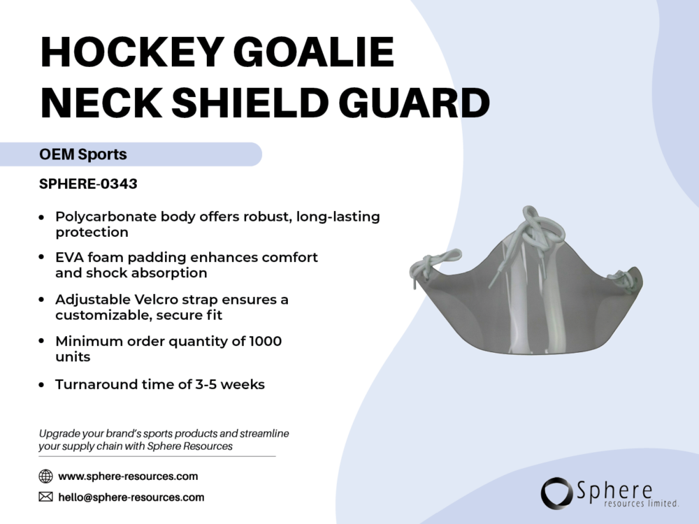 HOCKEY GOALIE NECK SHIELD GUARD SOCIAL GRAPHIC