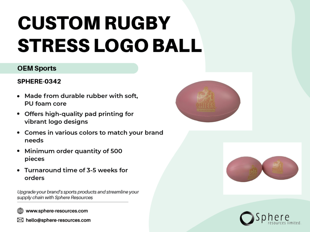CUSTOM RUGBY STRESS LOGO BALL SOCIAL GRAPHIC