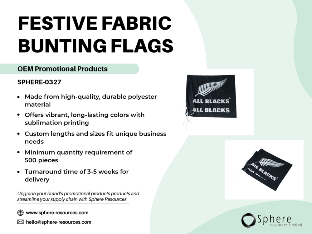 FESTIVE FABRIC BUNTING FLAGS SOCIAL GRAPHIC