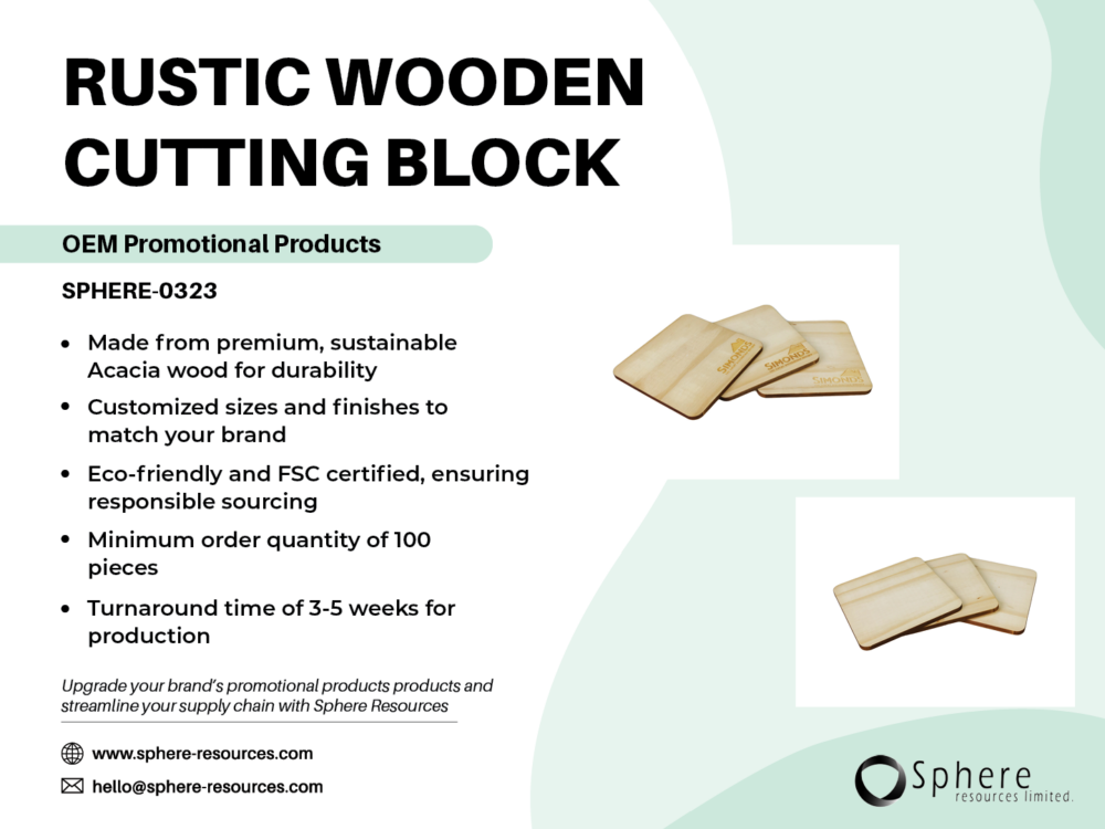 RUSTIC WOODEN CUTTING BLOCK SOCIAL GRAPHIC
