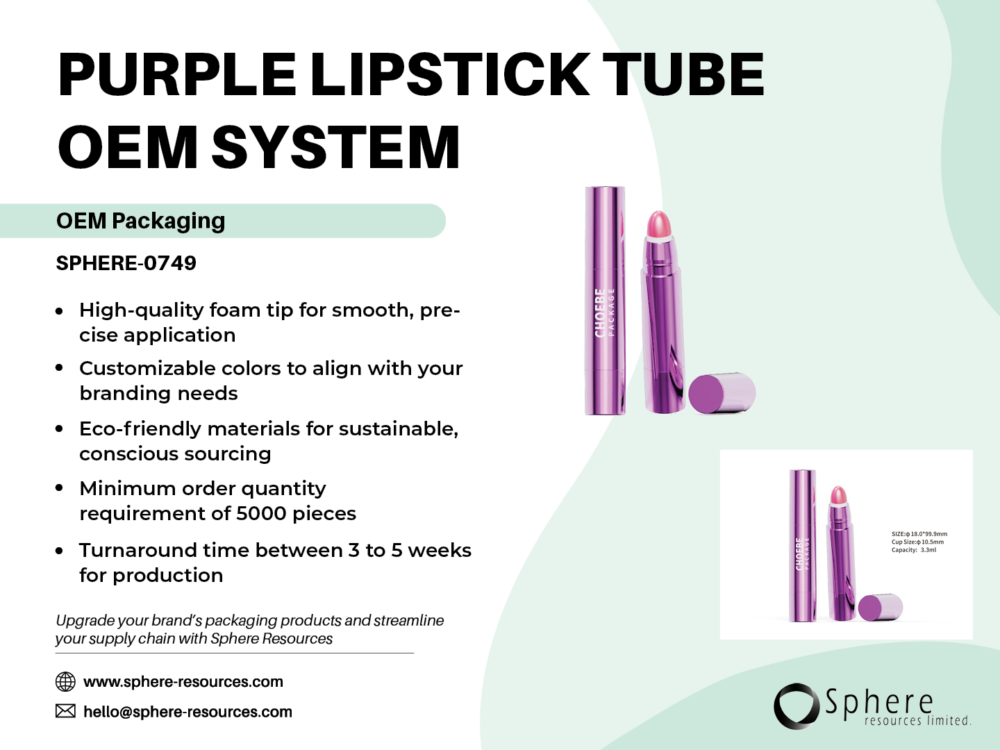PURPLE LIPSTICK TUBE OEM SYSTEM Social Graphic