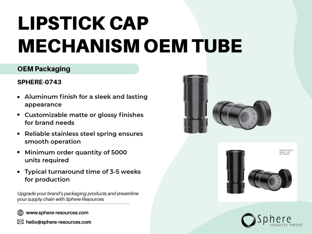 LIPSTICK CAP MECHANISM OEM TUBE Social Graphic