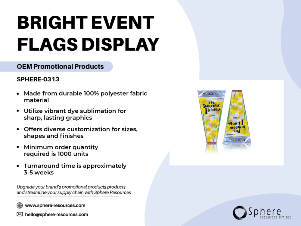 BRIGHT EVENT FLAGS DISPLAY SOCIAL GRAPHIC