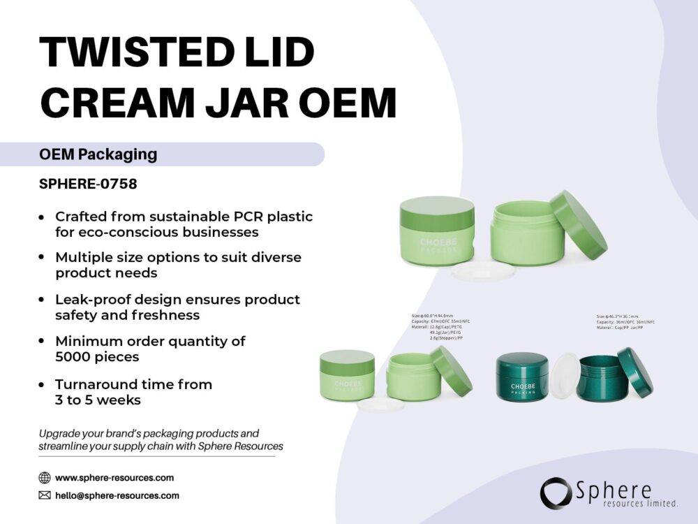 TWISTED LID CREAM JAR OEM Social Graphic