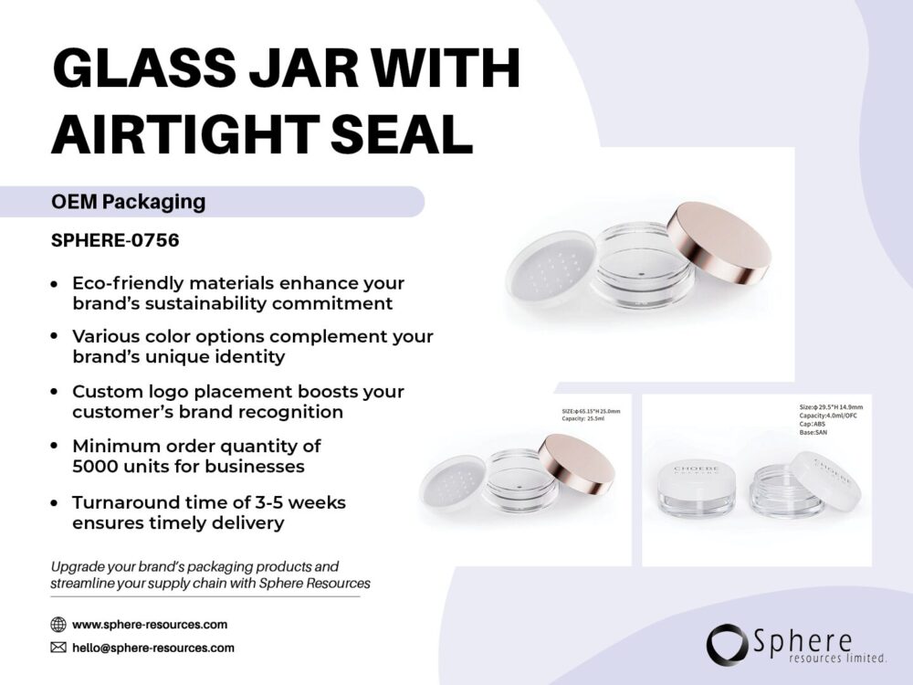 GLASS JAR WITH AIRTIGHT SEAL Social Graphic
