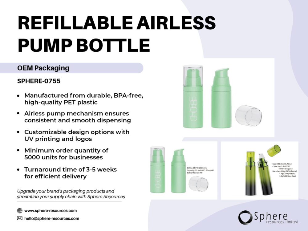 REFILLABLE AIRLESS PUMP BOTTLE Social Graphic