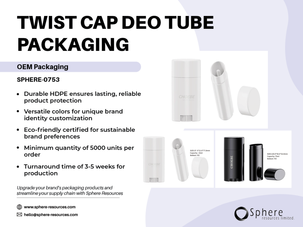 TWIST CAP DEO TUBE PACKAGING Social Graphic