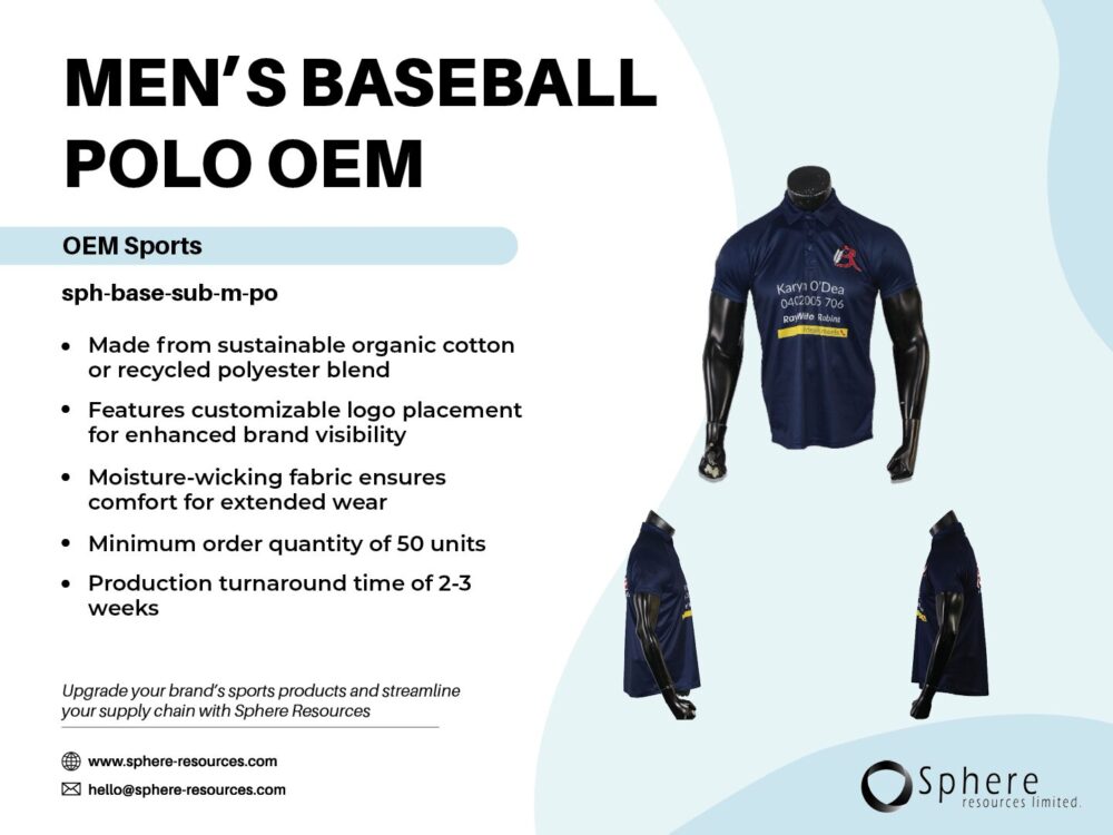 MEN'S BASEBALL POLO 0EM social graphic