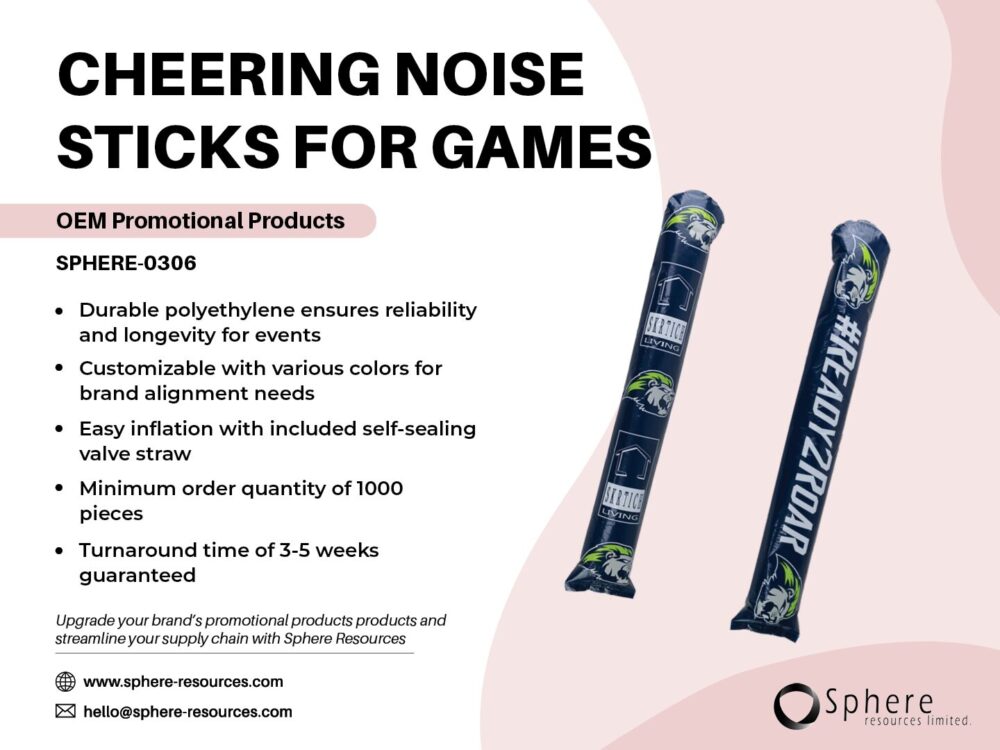 CHEERING NOISE STICKS FOR GAMES SOCIAL GRAPHIC