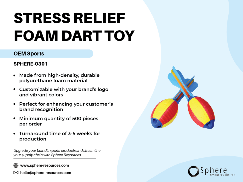 STRESS RELIEF FOAM DART TOY SOCIAL GRAPHIC