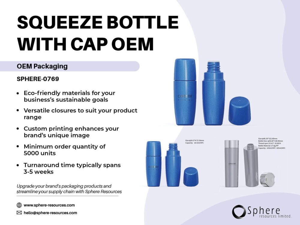 SQUEEZE BOTTLE WITH CAP OEM Social Graphic