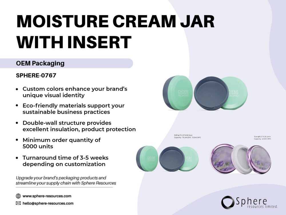 MOISTURE CREAM JAR WITH INSERT Social Graphic