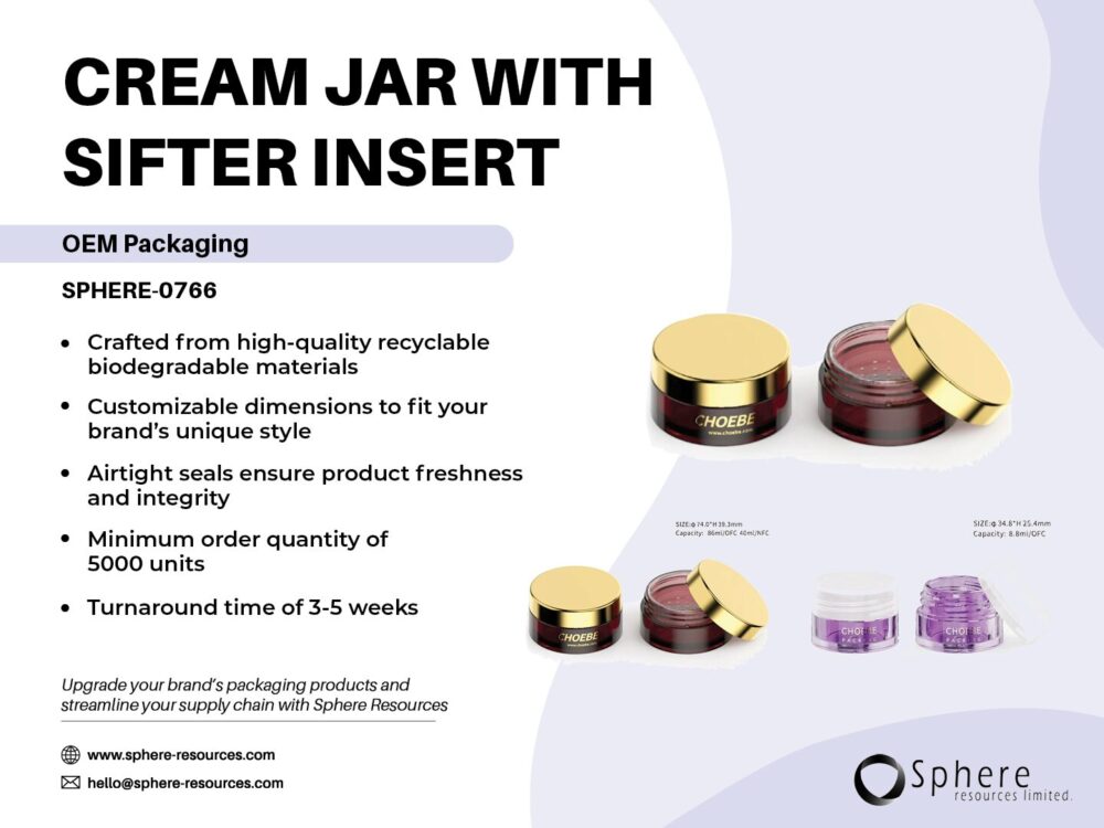 CREAM JAR WITH SIFTER INSERT Social Graphic