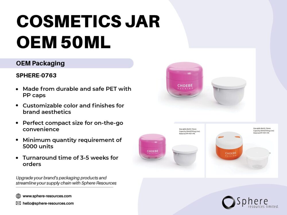 COSMETICS JAR 0EM 50ML Social Graphic