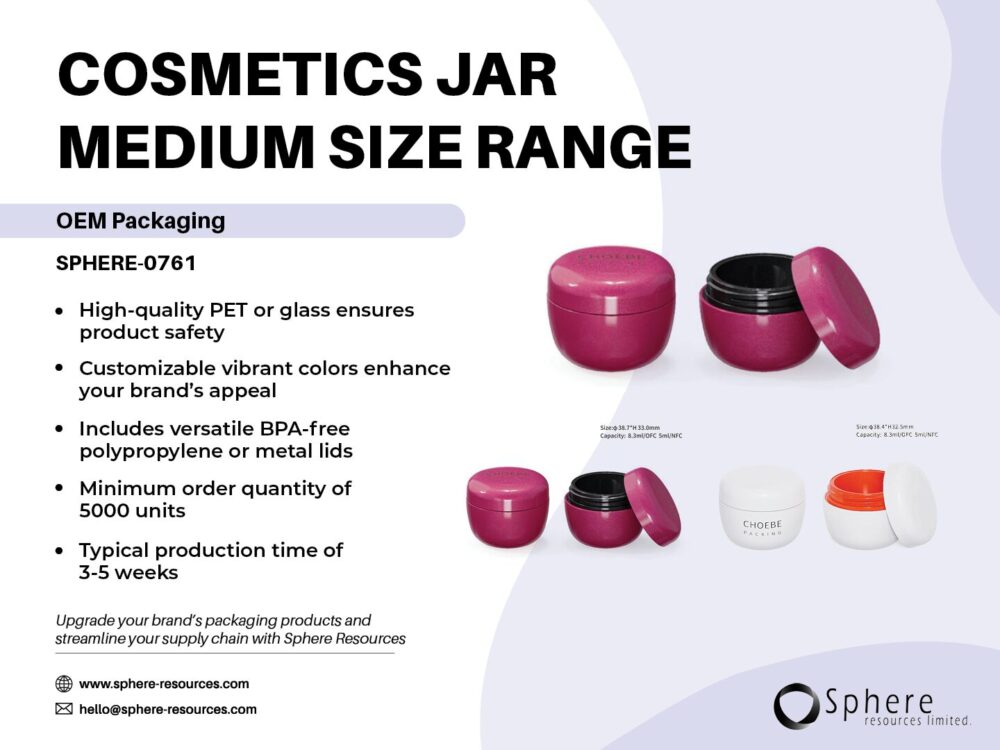 COSMETICS JAR MEDIUM SIZE RANGE Social Graphic