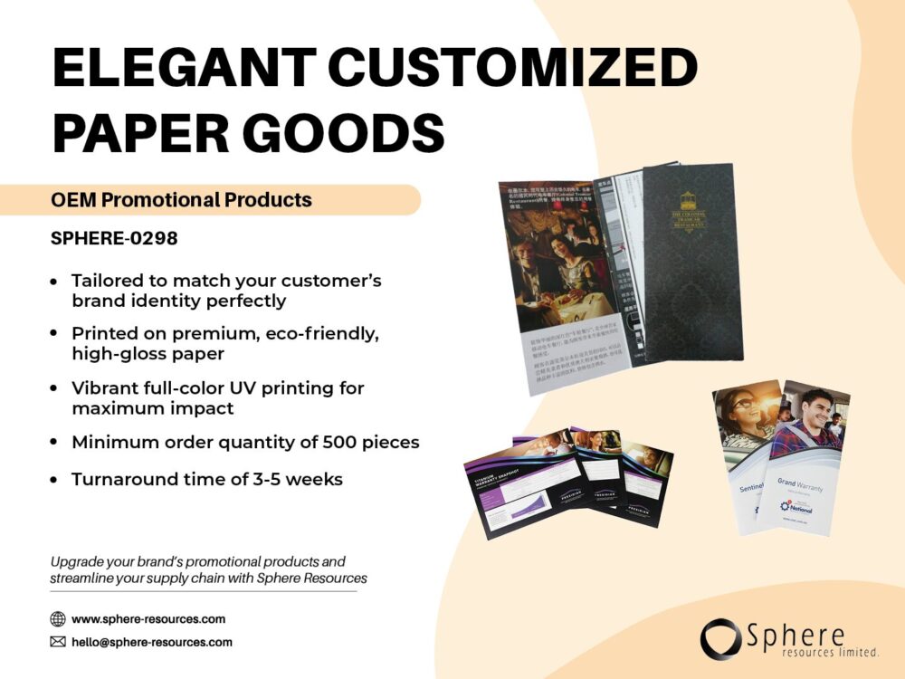 ELEGANT CUSTOMIZED PAPER GOODS SOCIAL GRAPHIC