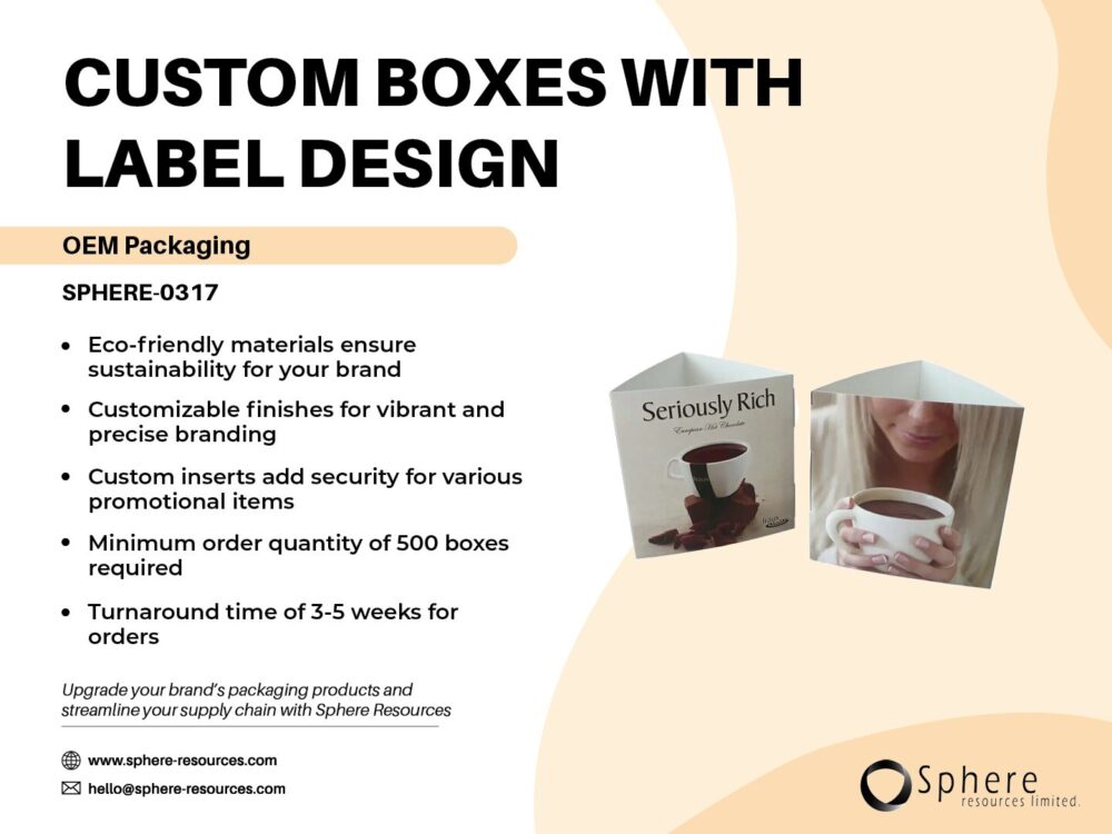 CUSTOM BOXES WITH LABEL DESIGN SOCIAL GRAPHIC