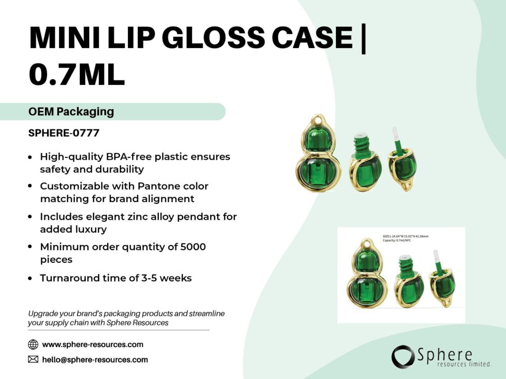 MINI LIP GLOSS CASE | 0.7ML Social Graphic