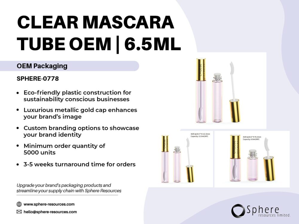 CLEAR MASCARA TUBE OEM | 6.5ML Social Graphic