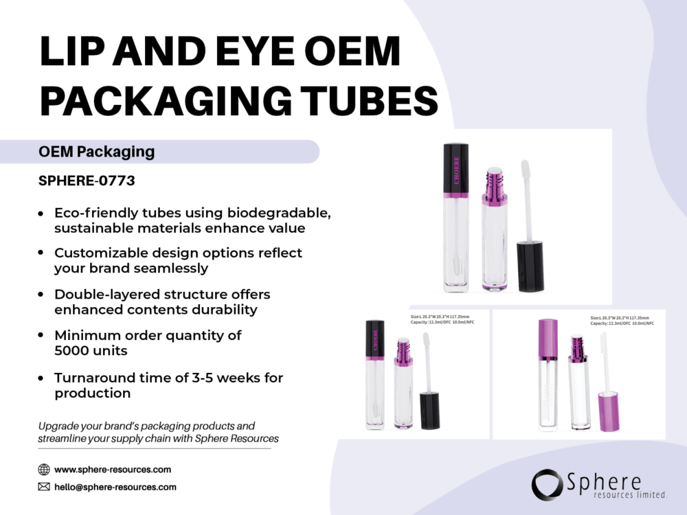 LIP AND EYE OEM PACKAGING TUBES Social Graphic