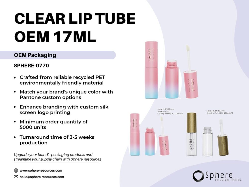 CLEAR LIP TUBE OEM 17ML Social Graphic