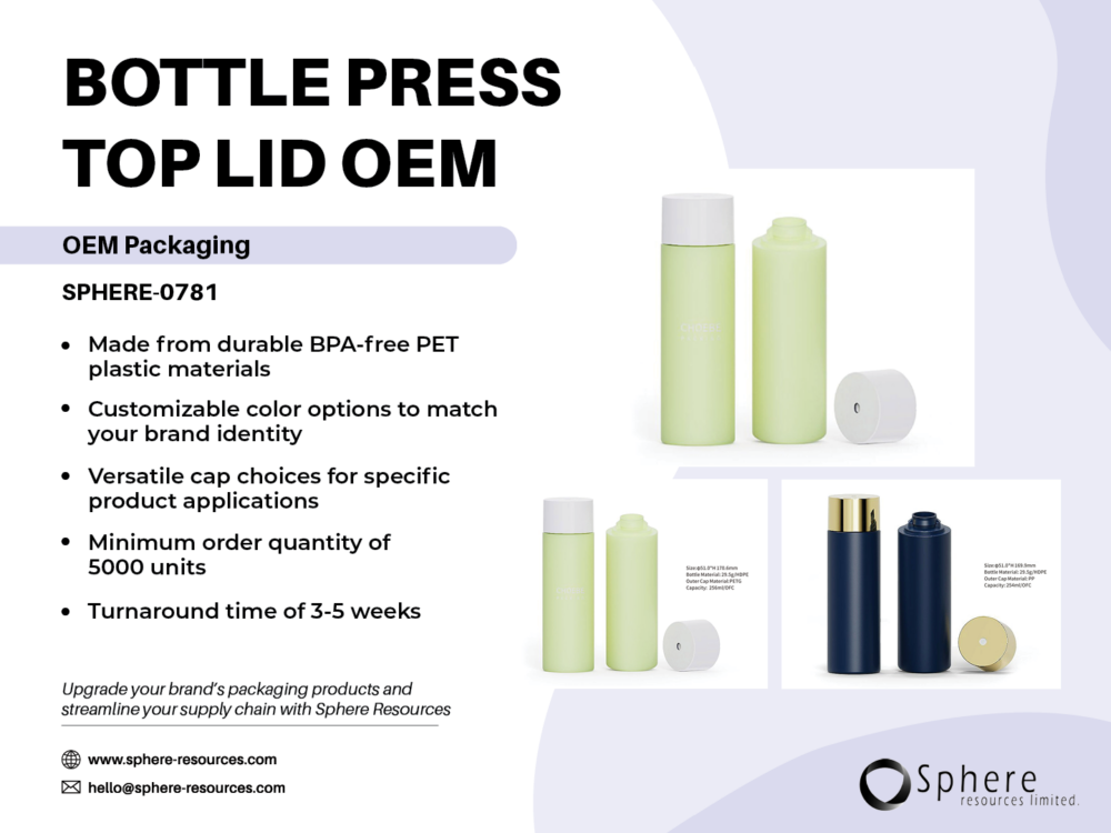 BOTTLE PRESS TOP LID OEM Social Graphic