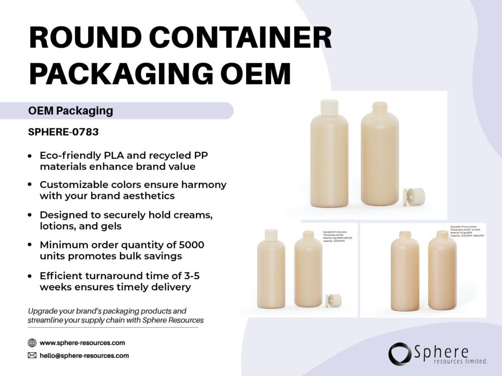 ROUND CONTAINER PACKAGING OEM Social Graphic