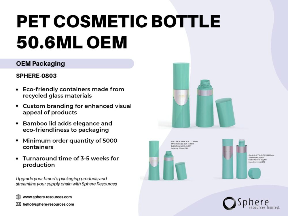 PET COSMETIC BOTTLE 50.6ML OEM Social Graphic