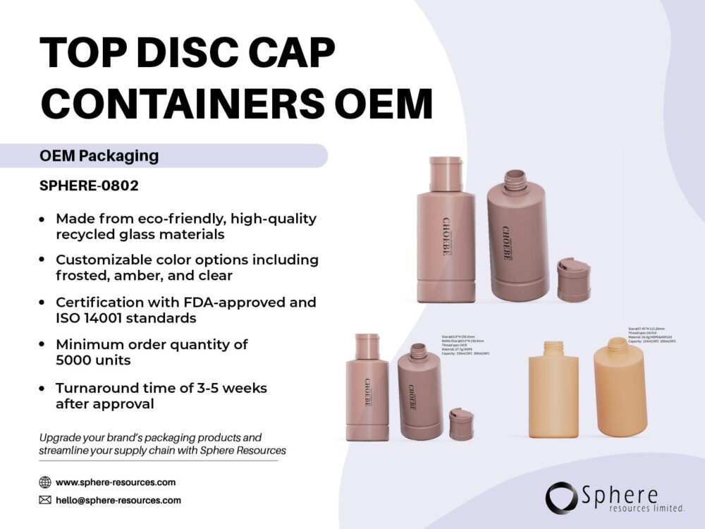 TOP DISC CAP CONTAINERS OEM Social Graphic