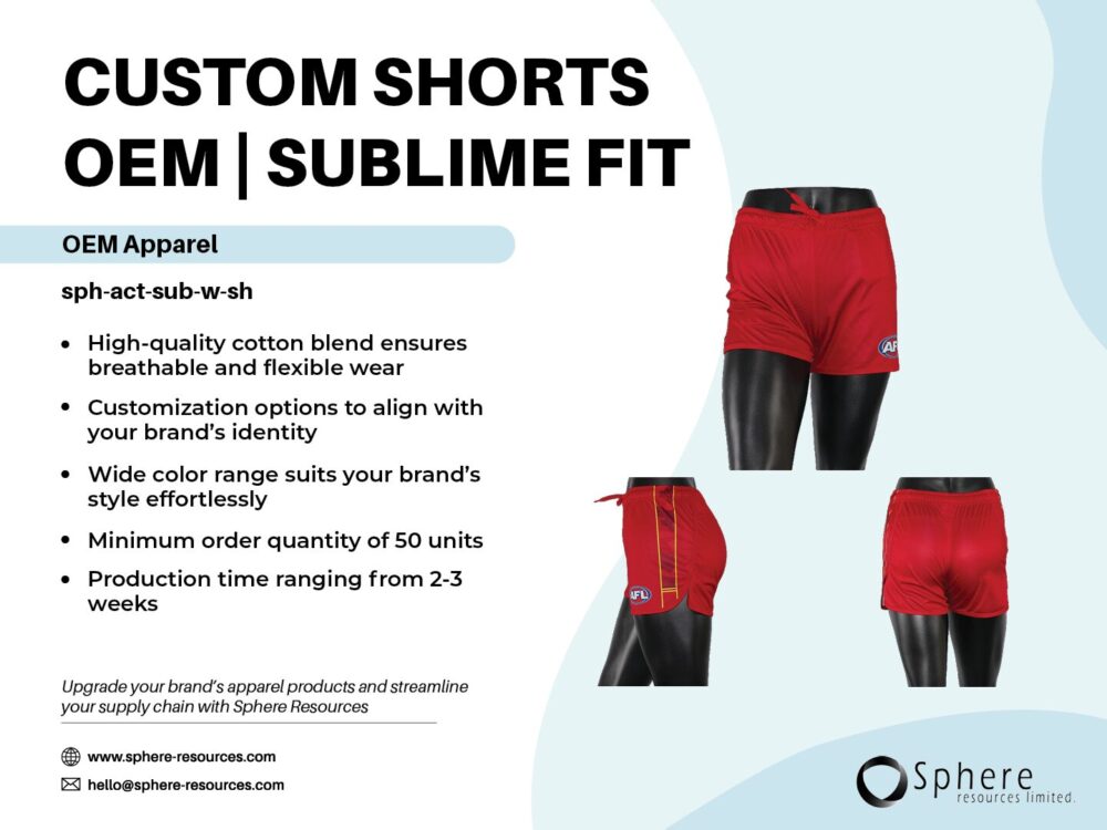 CUSTOM SHORTS OEM I SUBLIME FIT social graphic