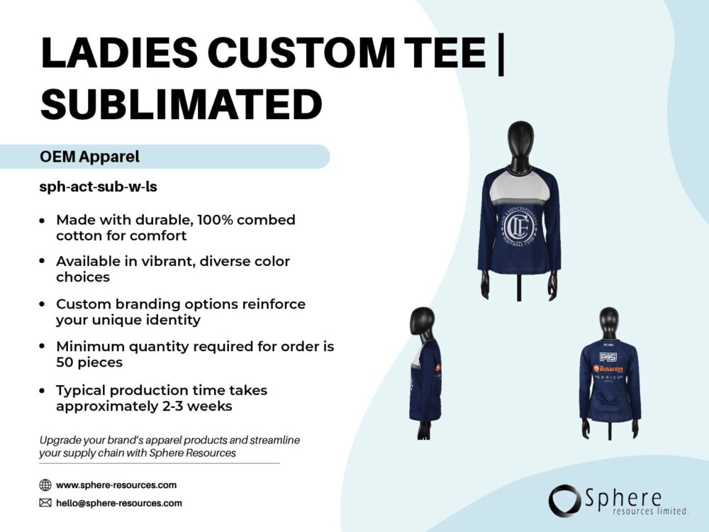 LADIES CUSTOM TEE I SUBLIMATED social graphic