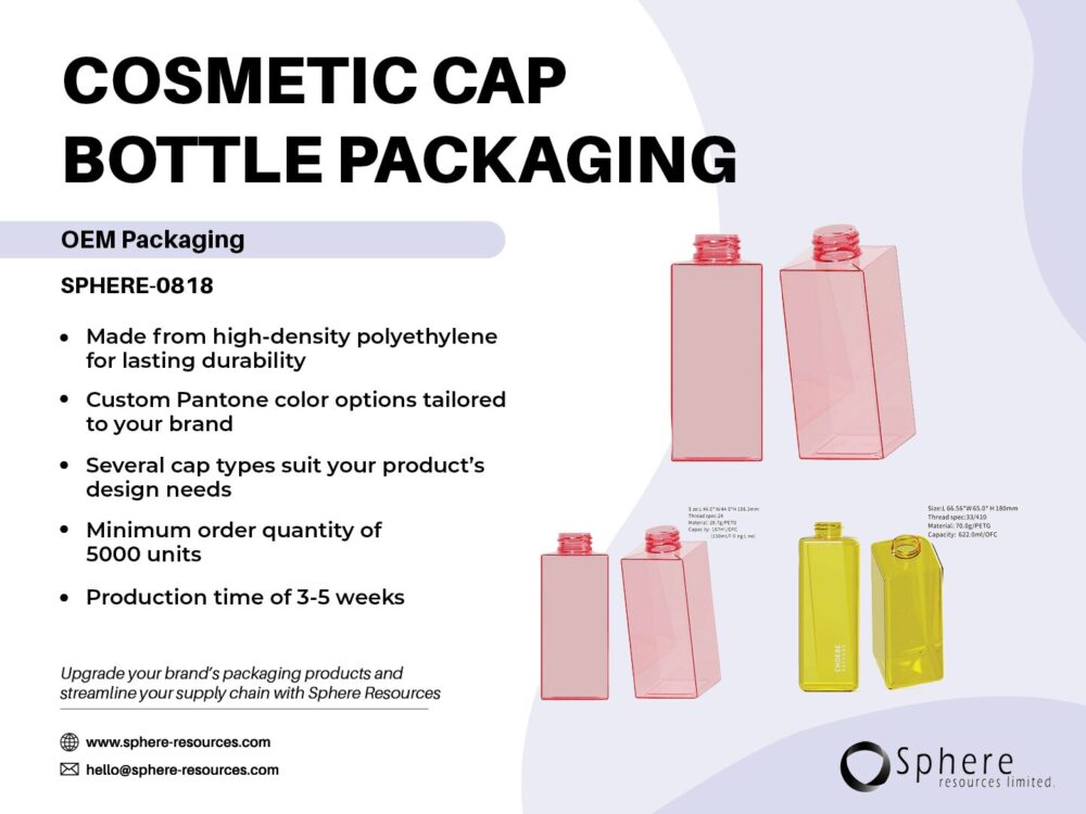 COSMETIC CAP BOTTLE PACKAGING Social Graphic