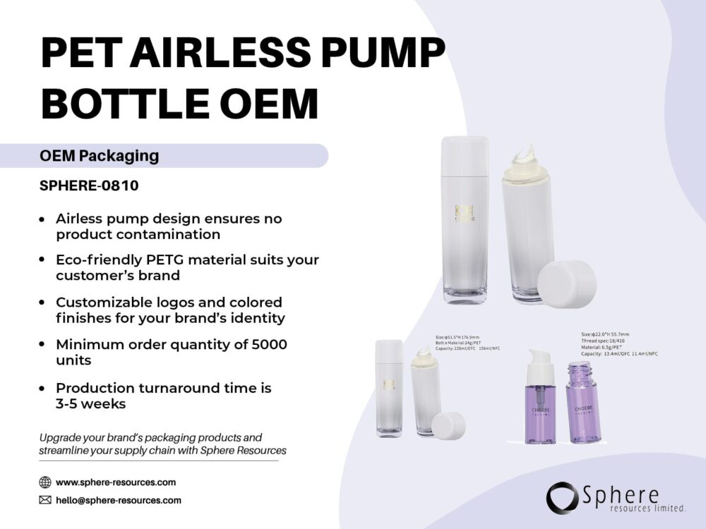 PET AIRLESS PUMP BOTTLE OEM Social Graphic