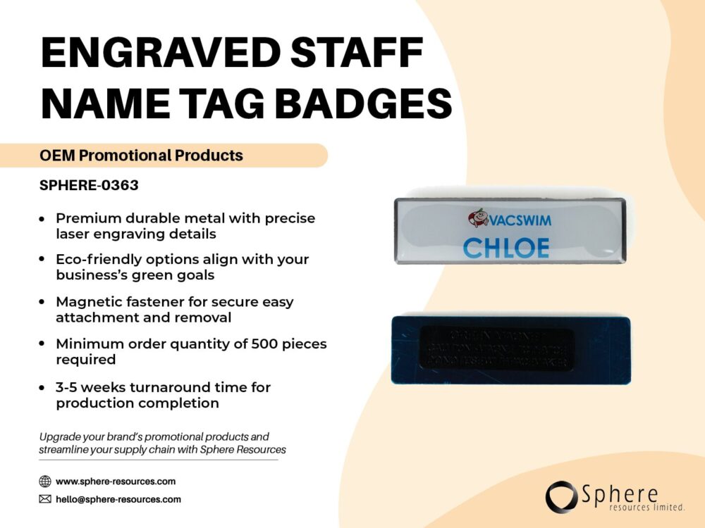 ENGRAVED STAFF NAME TAG BADGES SOCIAL GRAPHIC