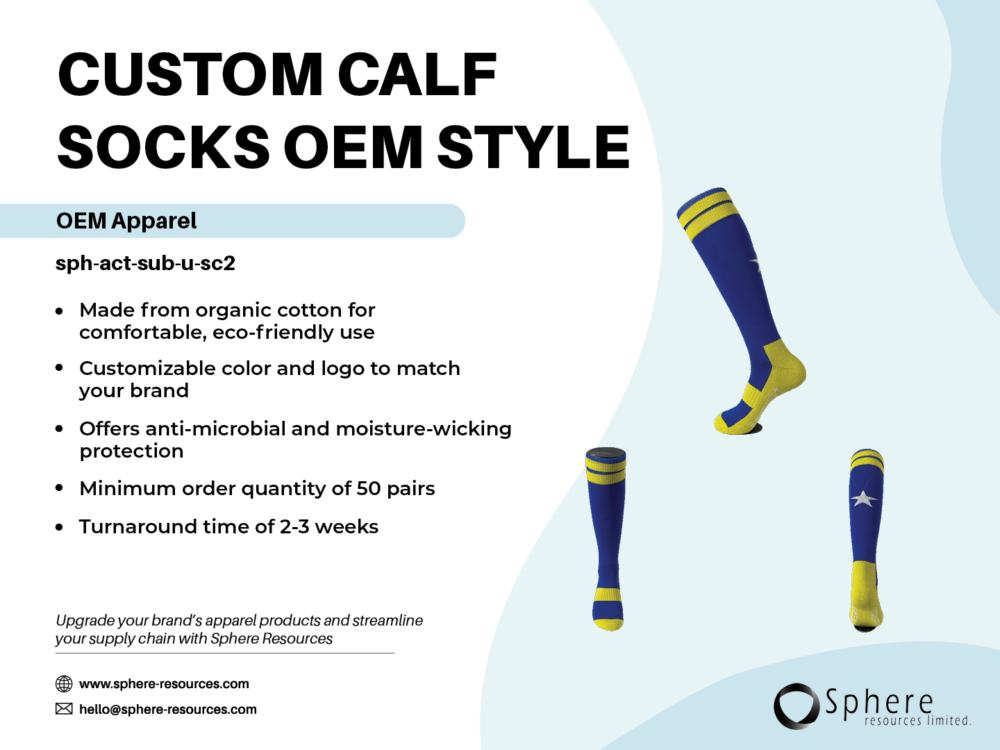 CUSTOM CALF SOCKS OEM STYLE social graphic