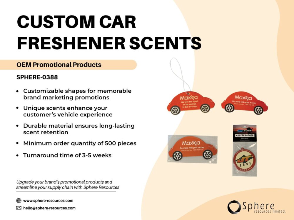 CUSTOM CAR FRESHENER SCENTS SOCIAL GRAPHIC